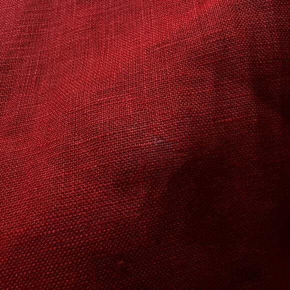 J Crew Seamed Linen Dress With Removable Belt Medium Red FLAW - Picture 16 of 16